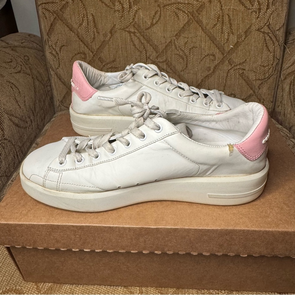 Golden Goose PURESTAR Low Top Sneaker (white / pink glitter) Size‎ 39 - Picture 3 of 10